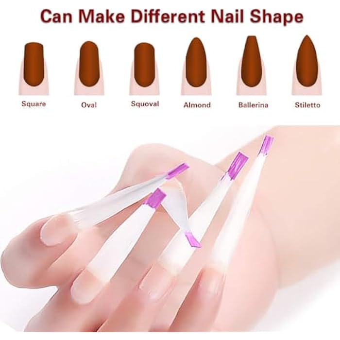 12 Pieces Fiberglass Nail Extension Silk,Nails Tips Quick Extension Fiberglass Fiber Silk False Nails Tips Salon Tool Accessories For UV Gel Nails Art - Image 5